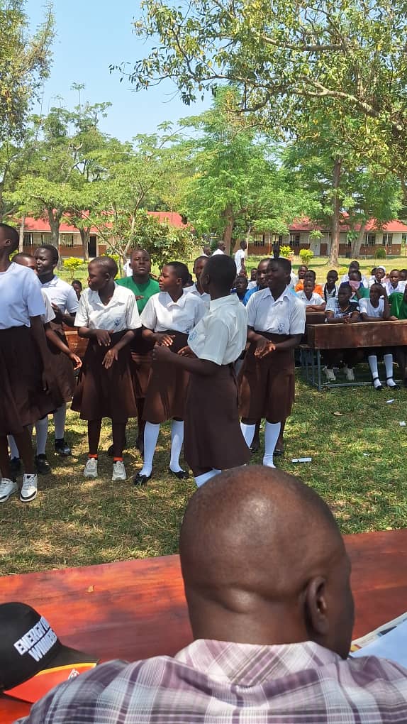Busabi learners during an open-air campaign